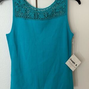 Joseph Blue Lace Tank Top